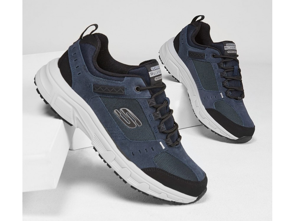 Allí azafata portón Skechers Hombre // Skechers Hombre Baratas OAK CANYON 51893NVBK AZUL