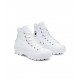 CONVERSE CTAS LUGGED HI BOTA PLATAFORMA PIEL 567165C BLANCA