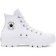 CONVERSE CTAS LUGGED HI BOTA PLATAFORMA PIEL 567165C BLANCA