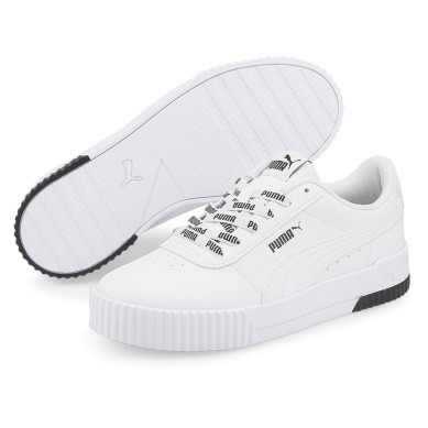 PUMA CARINA LOGOMANIA MUJER 383906 01 BLANCA