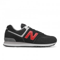 NEW BALANCE HOMBRE ML574HY2 NEGRO ROJO