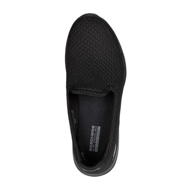 SKECHERS MUJER GO WALK 6 SEA COAST 124523/BBK NEGRA
