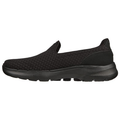 SKECHERS MUJER GO WALK 6 SEA COAST 124523/BBK NEGRA