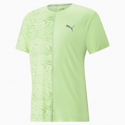 PUMA RUN GRAPHIC CAMISETA HOMBRE 521402-37 AMARILLO FLUOR