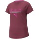 PUMA RUN 5K LOGO SS  TEE W CAMISETA MUJER 521388-12 GRANATE