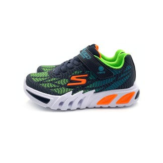 SKECHERS NIÑO AZUL Y VERDE FLUOR 400137LNVMT