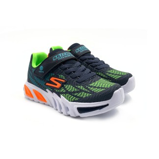 SKECHERS NIÑO AZUL Y VERDE FLUOR 400137LNVMT