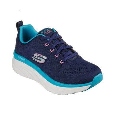 SKECHERS D´LUX WALKER-FRESH FINESSE MUJER 149368/NVTQ AZUL MARINO