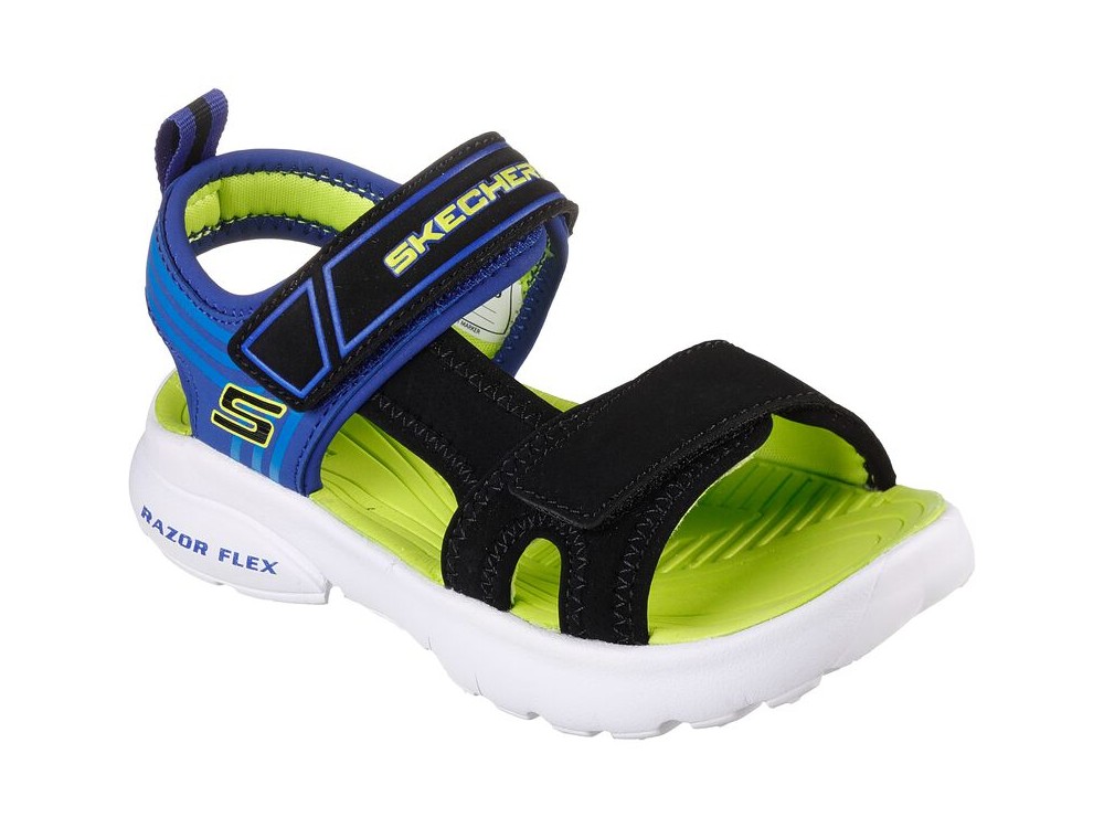 SKECHERS RAZOR SPLASH y LIMA NIÑO // SANDALIAS SKECHERS AZUL Y