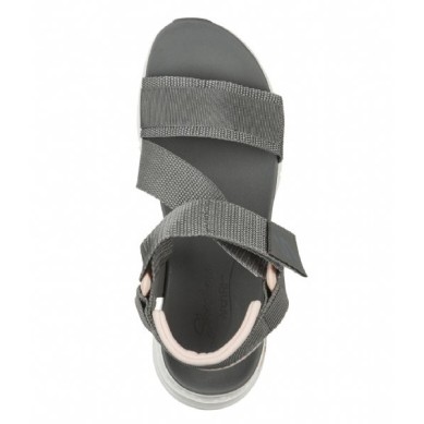 SANDALIA SKECHERS MUJER  ARCH FITPOP RETRO 119249GYPK GRIS