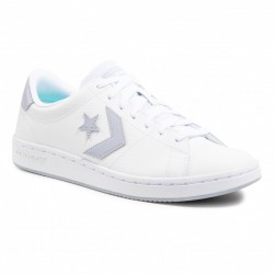 CONVERSE ALL COURT OX ZAPATILLA  UNISEX A00435C BLANCAS Y GRISES PIEL