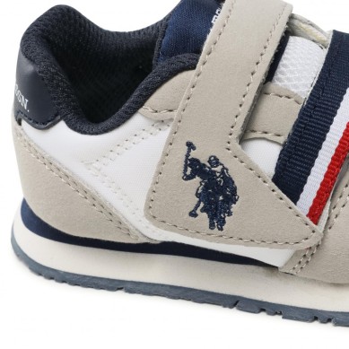 US POLO ASSN EVAN WHI ZAPATILLA NIÑO BLANCA