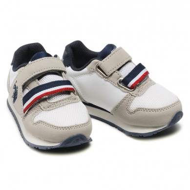 US POLO ASSN EVAN WHI ZAPATILLA NIÑO BLANCA