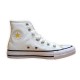 CONVERSE BOTA MUJER A01193C BLANCAS CON FLORES Y LOGO AMARILLO