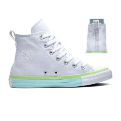 CONVERSE CHUCK TYLOR ALL STAR BOTA BLANCA Y VERDE A00543C