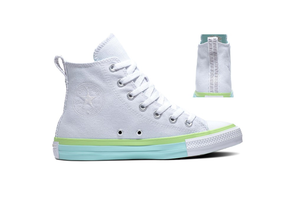 Zapatilla Chuck Tylor All Star A00543C Blancas Verde Zapatillas Bota Converse Baratas