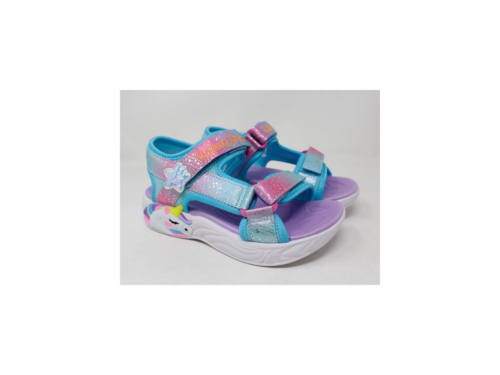 Sandalias Niña Skechers - Unicorn Dream 302682LPRMT Morada Multicolor - Baratas online