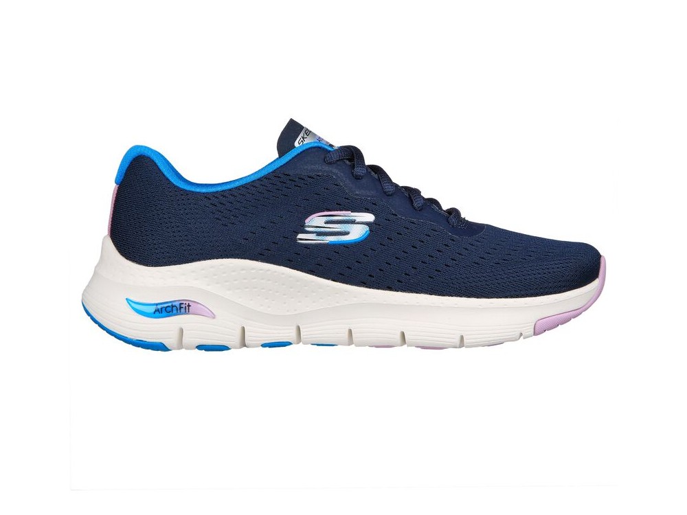 SKECHERS MUJER ARCH FIT INFINITY 149722 NVMT MUJER AZUL 