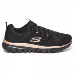 SKECHERS GRACEFUL GET CONNECTED MUJER 12615BKRG NEGRAS