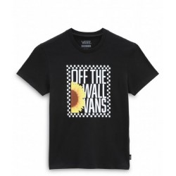 CAMISETA VANS SUNLIT CREW NIÑA NEGRA VN0A7RUNBLK