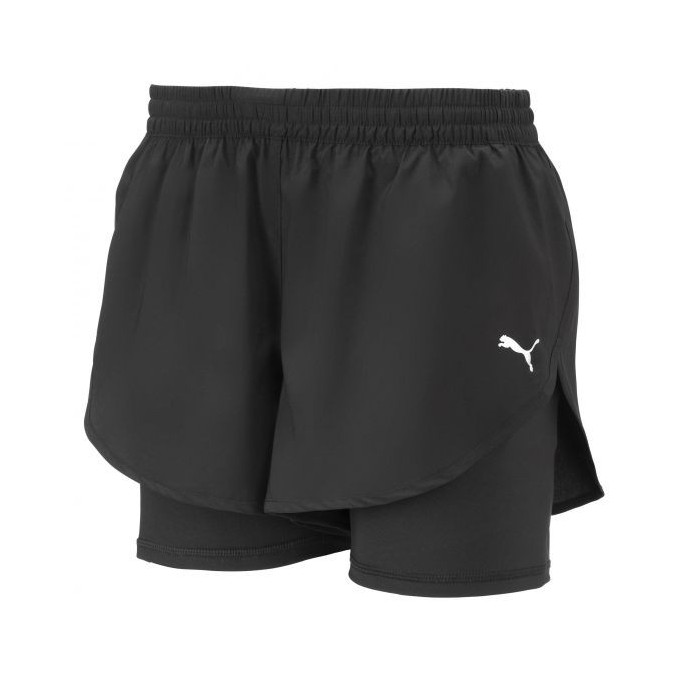 PUMA RUN 2 IN 1 PANTALON MUJER 521072-01 NEGRO