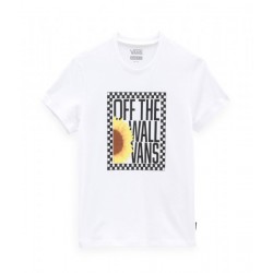 CAMISETA VANS SUNLIT CREW NIÑA BLANCA VN0A7RUNWHT