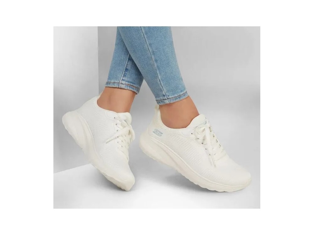 Zapatilla Skechers Blanca // Rebajas Skechers Mujer Blanca // Outlet  zapatillas Skechers 112090