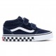 ZAPATILLAS VANS WARD MID V AZUL BLANCO NIÑO/A VN0A5HZ9LKZ1