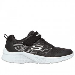 SKECHERS MICROSPEC TEXLOR DEPORTIVO RUNNING NIÑOS 403770L BKSL NEGRA