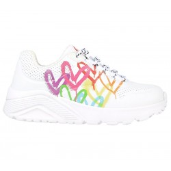 ZAPATILLA SKECHERS BLANCA NIÑA Love Brights 314061L WMLT JGoldcrown