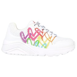 ZAPATILLA SKECHERS BLANCA NIÑA Love Brights 314061L WMLT JGoldcrown
