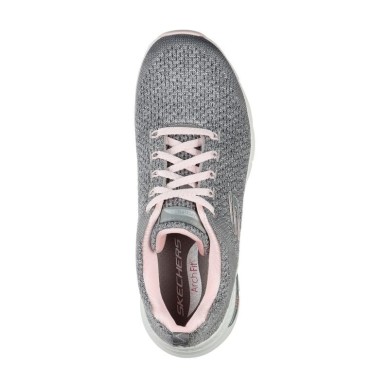 SKECHERS MUJER ARCH FIT INFINITE ADVENTURE  149058/GYPK GRIS