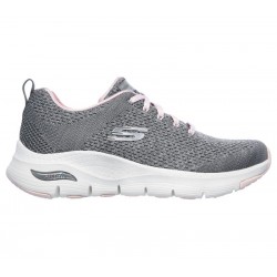 SKECHERS MUJER ARCH FIT INFINITE ADVENTURE  149058/GYPK GRIS