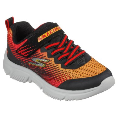 SKECHERS GO RUN 650 NORVO NIÑO 405035L/BKRD NEGRA Y NARANJA