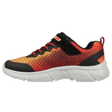 SKECHERS GO RUN 650 NORVO NIÑO 405035L/BKRD NEGRA Y NARANJA