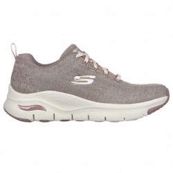 SKECHERS MUJER ARCH FIT COMFY WAVE 149414/DKTP MARRON CLARITO