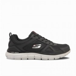 SKECHERS TRACK SCLORIC HOMBRE 52631/BKRD NEGRO