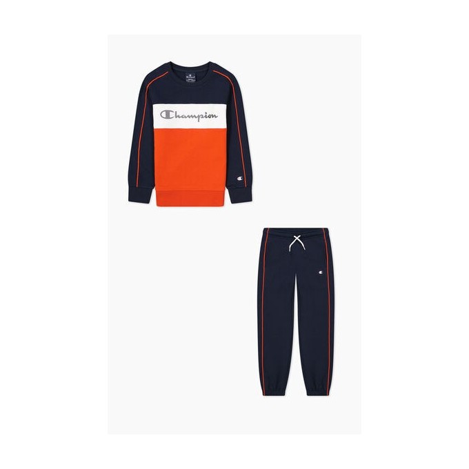 CHÁNDAL CHAMPION CREWNECK NIÑO 306183-BS501 AZYL Y ROJO