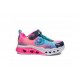 ZAPATILLAS SKECHERS 302315L NVMT LUCES NIÑA ROSA CORAZONES