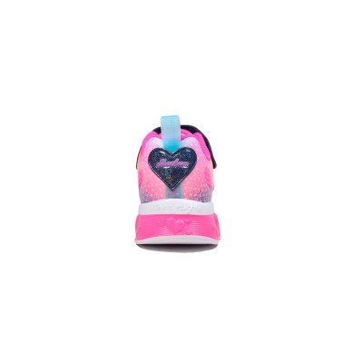 ZAPATILLAS SKECHERS 302315L NVMT LUCES NIÑA ROSA CORAZONES