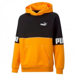 PUMA SUDADERA POWER COLORBLOC NIÑO 670098 39 NEGRO Y AMARILLO