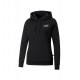 PUMA SUDADERA ESS EMBROIDERY HOOD MUJER 670004 01 NEGRO