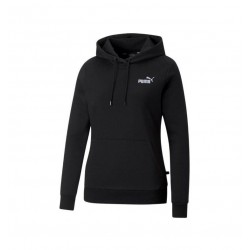 PUMA SUDADERA ESS EMBROIDERY HOOD MUJER 670004 01 NEGRO