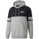 PUMA SUDADERA POWER COLORBLOC HOMBRE 849807 04 GRIS Y NEGRA