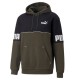 PUMA SUDADERA POWER COLORBLOC HOMBRE 849807 70 VERDE Y NEGRA