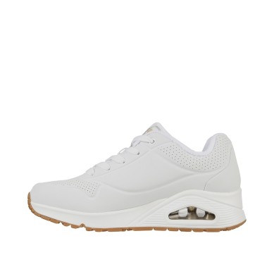Zapatilla Skechers Los Angeles Mujer Blanco Corazones 155253BKGD