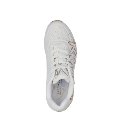 Zapatilla Skechers Los Angeles Mujer Blanco Corazones 155253BKGD