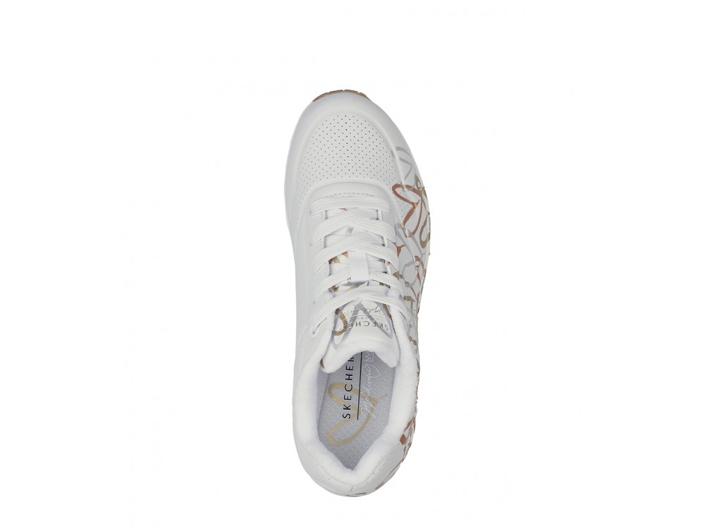 Skechers X Baratas // Comprar Skechers Mujer Blanca // Metallic Love Online