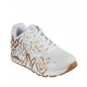 Zapatilla Skechers Los Angeles Mujer Blanco Corazones 155253BKGD