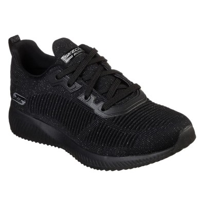 SKECHERS MUJER SQUAD GLAM NEGRO 32502BKSL
